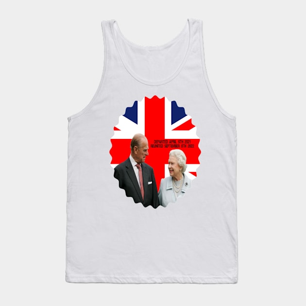 Queen Elizabeth and Prince Philip The Duke Of Edinburgh Tank Top by FirstTees